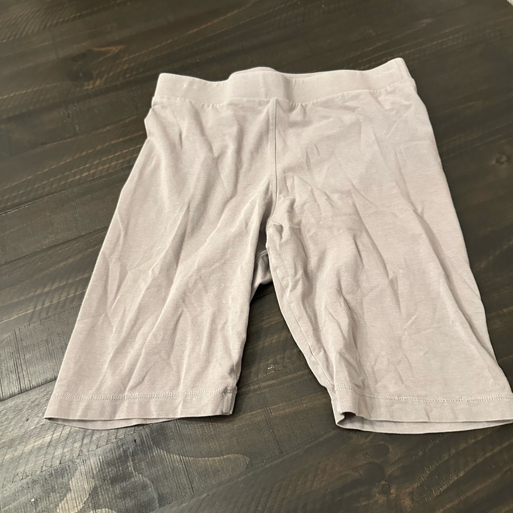 Free People Women's Bike Shorts in Light Gray